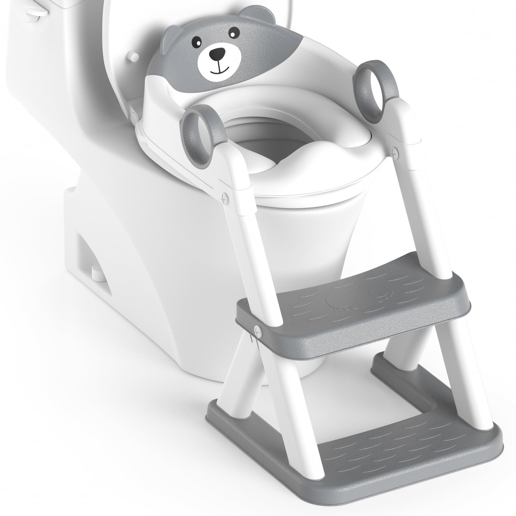 Rabb 1st Potty Training Seat, Upgrade Toddler Toilet Seat for Kids Boys Girls, 2 in 1 Potty Training Toilet for Kids, Splash Guard Anti-Slip Pad Step Stool 🍁 All In One Marketplace Canada