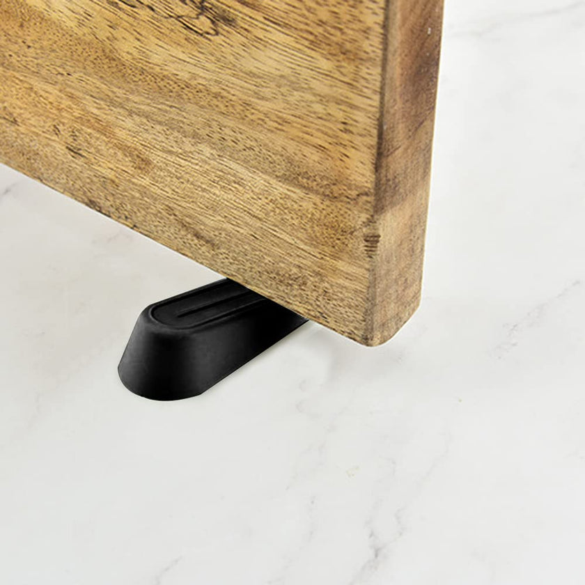 Heavy Duty Rubber Door Stoppers，Door Wedge for Residential and Commercial Use，Multi Floor Doorstop Ensures Tight Fit for Gaps，Residential and Commercial Use, Black 🍁 All In One Marketplace Canada