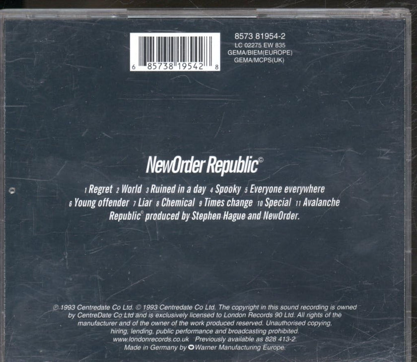 New Order / Republic - CD (Used)