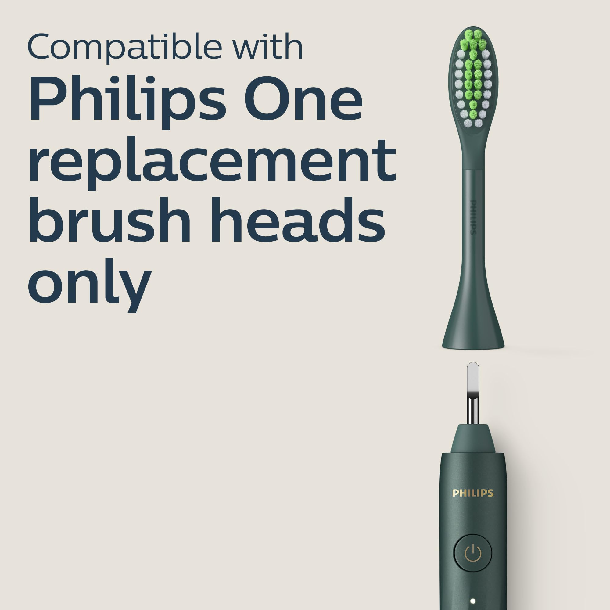 Philips One by Sonicare Rechargeable Toothbrush, 1 Brush Head, Green 🍁 All In One Marketplace Canada