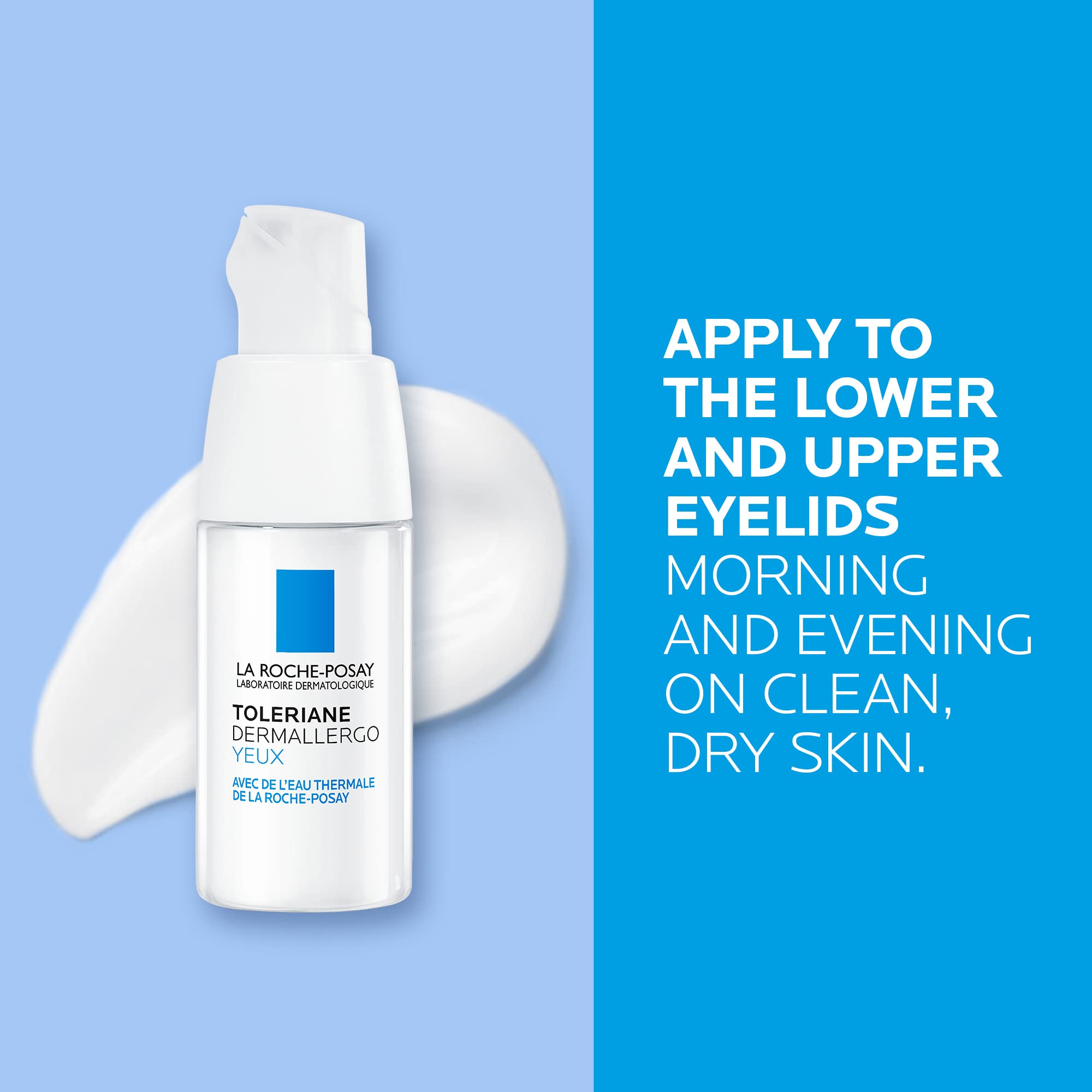 La Roche-Posay Eye Cream for Sensitive Skin, Toleriane Dermallergo Eye Cream, Intense Soothing Care with Shea Butter and Glycerin, Allergy Tested & Fragrance Free, 20ml 🍁 All In One Marketplace Canada