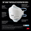 3M Aura N95 Particulate Respirator N95 Mask 9205PP-10-DC, 10 Masks 🍁 All In One Marketplace Canada