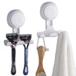 TAILI Shower Razor Holder Suction Cup, Vacuum Hanger Door Hooks for Shower Wall Towel Loofah Sponge Bathroom, Removable Waterproof, White, 2 Pack 🍁 All In One Marketplace Canada
