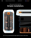 Spigen AluminaCore Tempered Glass Screen Protector [Glas.tR EZ Fit] designed for iPhone 17 Pro Max | iPhone 16 Pro Max [2 Pack] 9H+ Hardness, Aluminum-Enhanced Durability 🍁 All In One Marketplace Canada