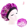 Beauty print Satin Silk Hair Bonnet for sleeping