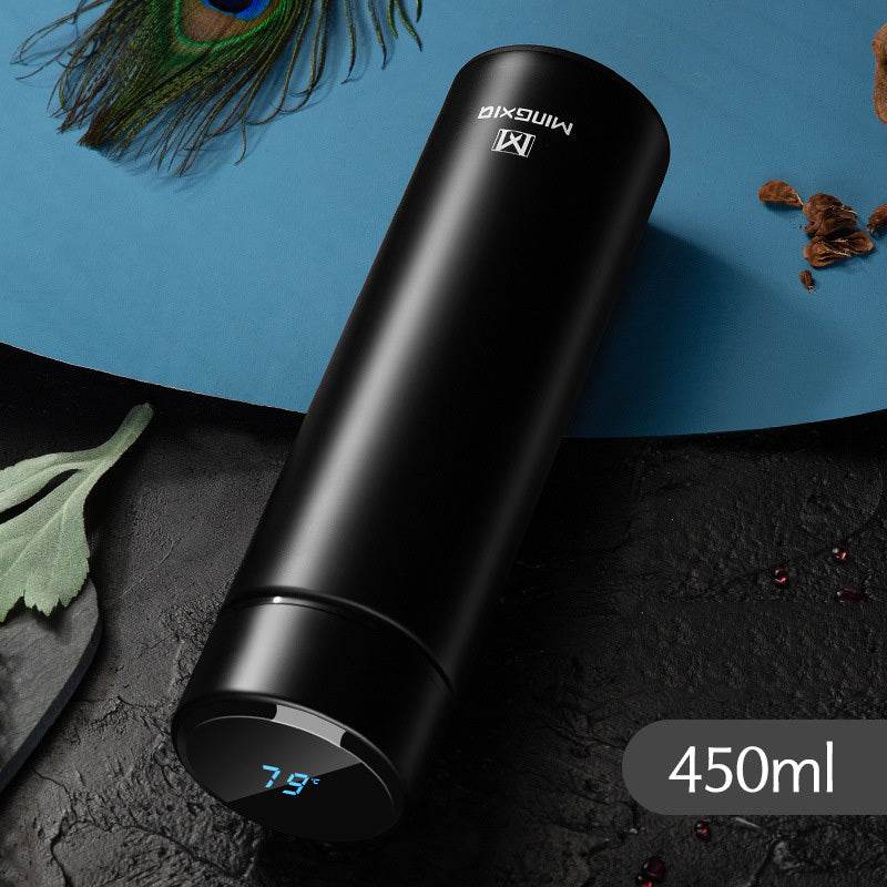 Intelligent temperature display mug