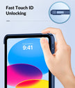 MoKo Case for New iPad (A16) 11th Generation 2025/ 10th Generation 2022, iPad 11 inch/ 10.9 inch Case with Soft TPU Translucent Frosted Back Cover, Auto Wake/Sleep, Support Touch ID,Navy Blue 🍁 All In One Marketplace Canada
