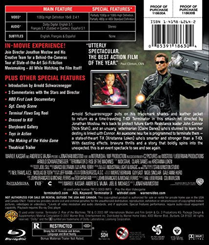 Terminator 3: Rise of the Machines [Blu-ray] (Bilingual) [Import]