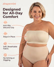SHAPERMINT Convertible Strapless Bras for Women - Compression Wireless Bandeau Bra Top Beige 🍁 All In One Marketplace Canada