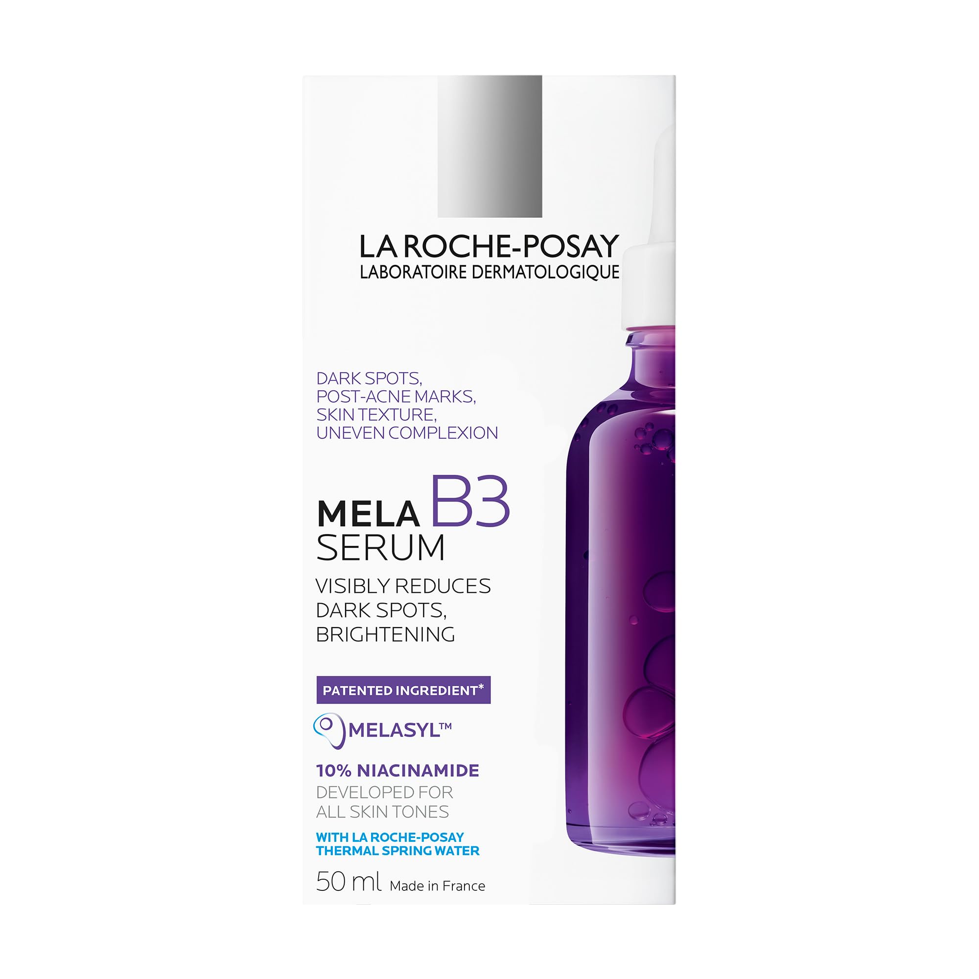 La Roche-Posay Mela B3 Face Serum Powered by Melasyl & Niacinamide, Visibly Improve Appearance of Skin Tone & Texture. Developed for All Skin Tones, Safe for Sensitive Skin, 50mL 🍁 All In One Marketplace Canada