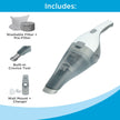 BLACK+DECKER dustbuster QuickClean Cordless Handheld Vacuum, White (HNVC215B10), Dirt Bowl and Fliter 🍁 All In One Marketplace Canada