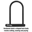Master Lock Black Bike Lock with Key, Standard Size U-Lock for Bicycles and Other Outdoor Equipment, Anti-Theft Lock for Bikes, 8320D 🍁 All In One Marketplace Canada