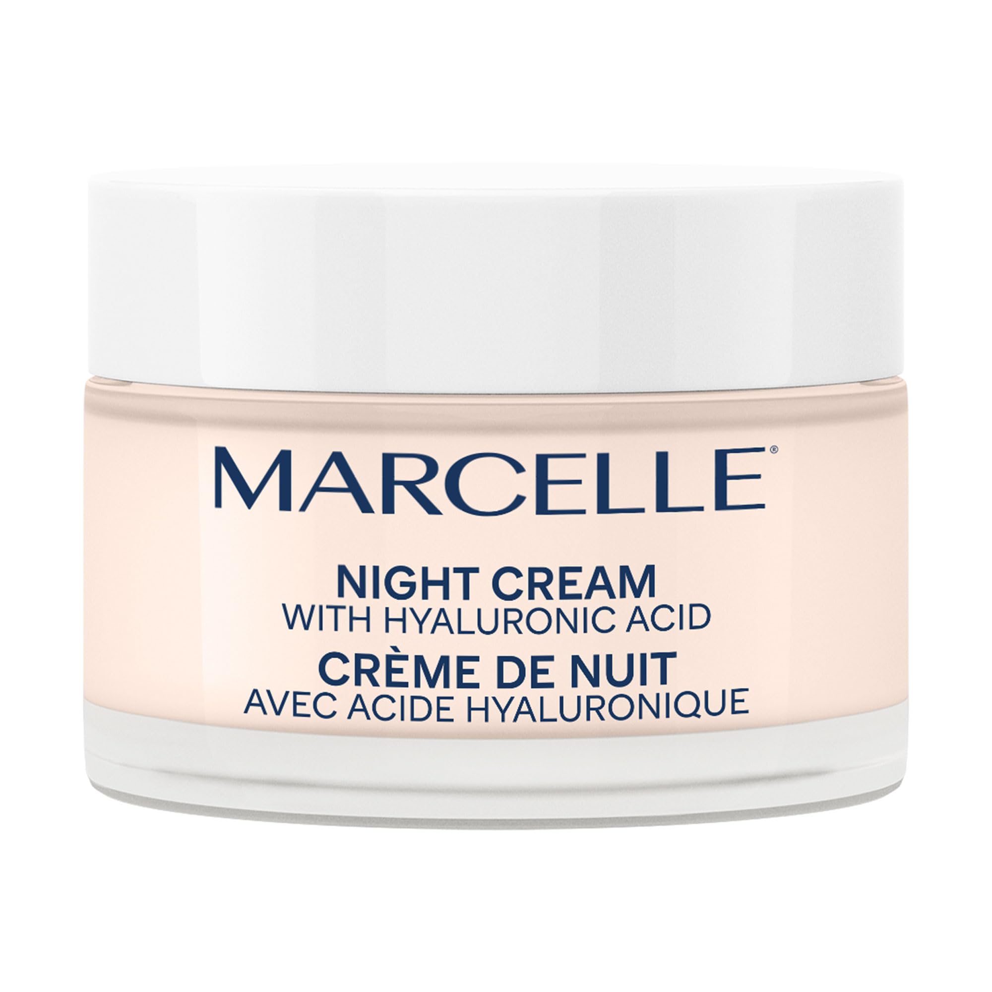 Marcelle Night Cream with Hyaluronic Acid, Vegan, Cruelty-Free, Clean Formula, Non-Comedogenic, Fragrance-Free, Paraben-Free, Mineral Oil-Free, Hypoallergenic, 50 mL 🍁 All In One Marketplace Canada