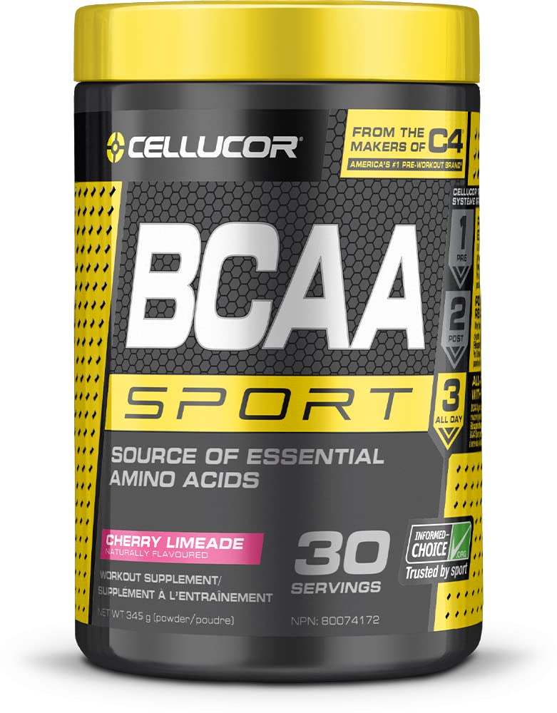 Cellucor BCAA Sport Recovery Powder - Post & Intra Workout Energy Supplement - Cherry Limeade, 30 Servings 🍁 All In One Marketplace Canada
