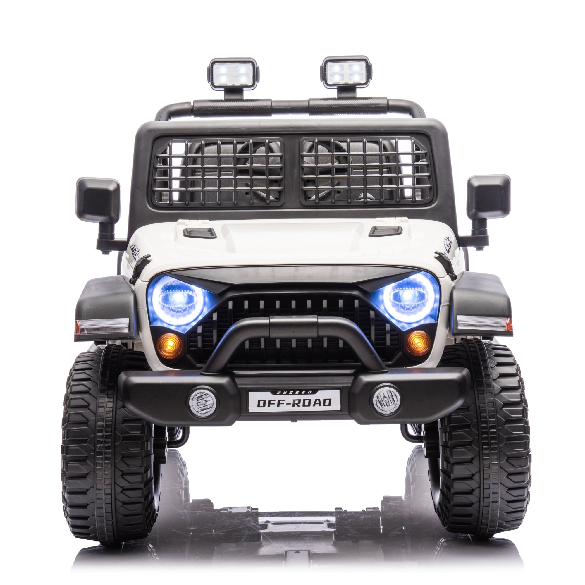 2026 Rugged Jeep Style 12V Kids Ride On Car with Remote Control