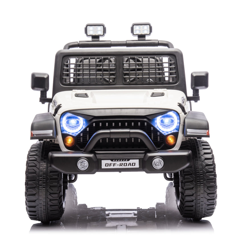 2026 Rugged Jeep Style 12V Kids Ride On Car with Remote Control