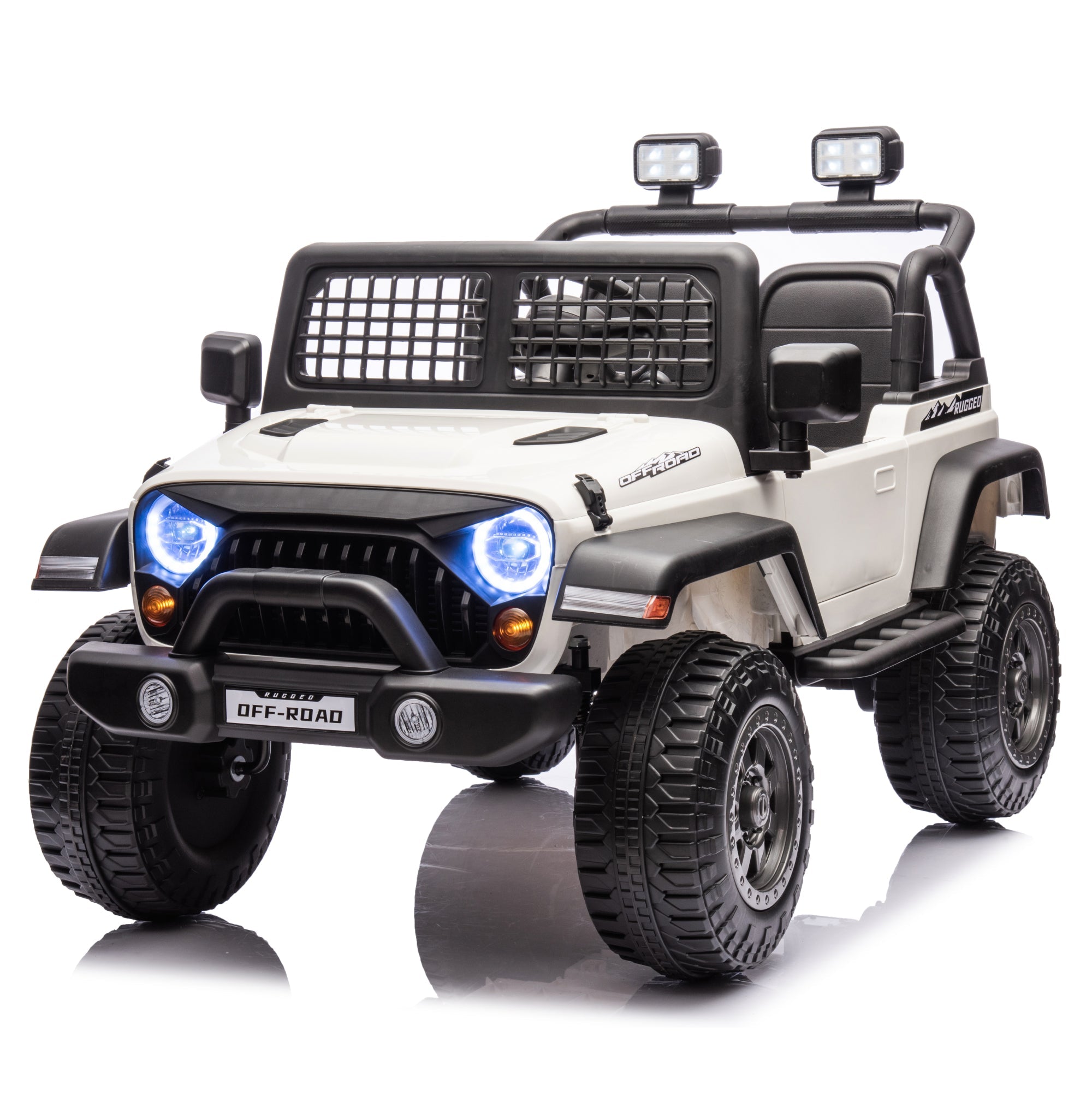 2026 Rugged Jeep Style 12V Kids Ride On Car with Remote Control