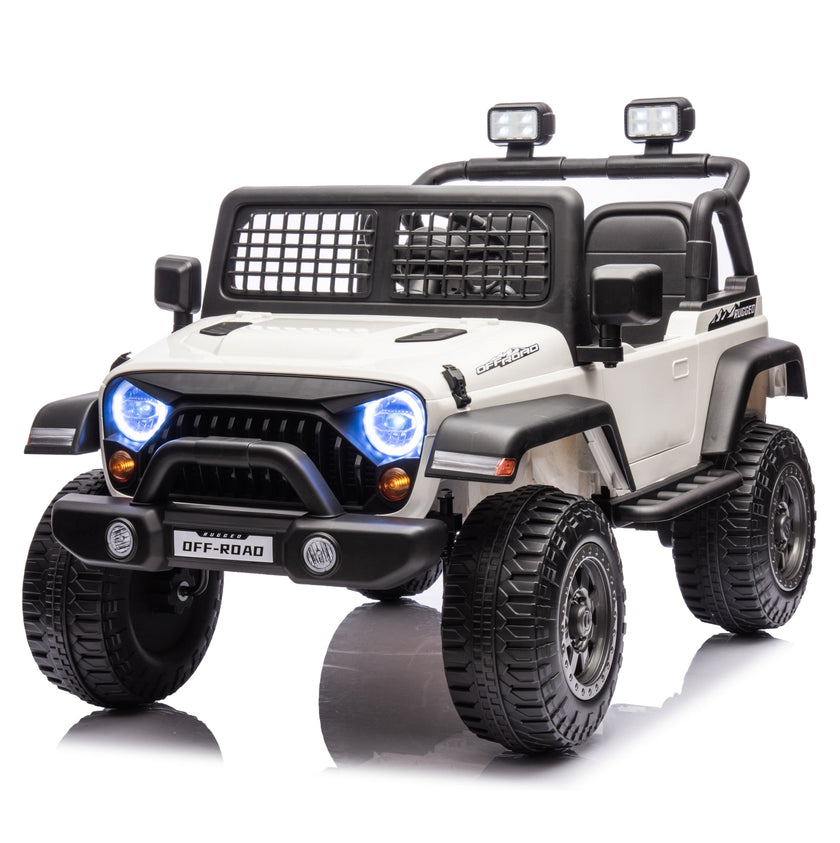 2026 Rugged Jeep Style 12V Kids Ride On Car with Remote Control