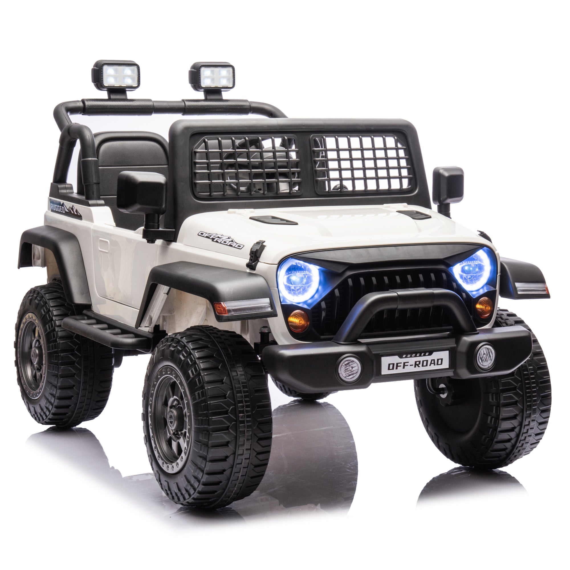 2026 Rugged Jeep Style 12V Kids Ride On Car with Remote Control