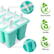 Popsicle Molds 10 Cells, Silicone Ice Cream Mould with Sticks, Non-Stick Ice Lolly Mold with Silicone Funnel and Brush, BPA Free 🍁 All In One Marketplace Canada