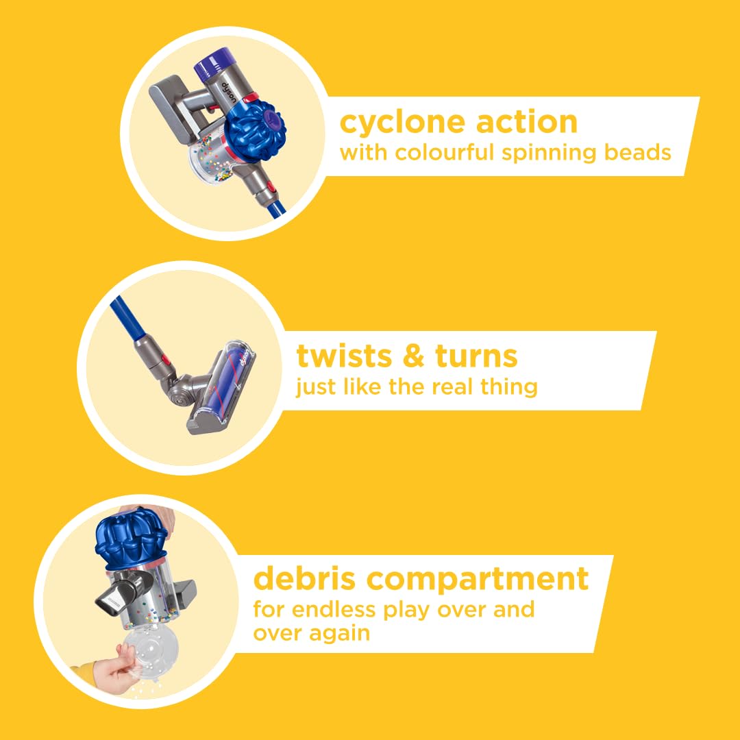 Casdon Dyson Cordless Vacuum Interactive & Officially Licensed Toy Dyson Vacuum for Children Aged 3+ Realistic Role-Play Fun, Blue 🍁 All In One Marketplace Canada