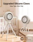 SWEETFULL Portable Stroller Fan, Pinch-Proof Baby Fan, 5-Speed Quiet Mini Clip on Fan, USB-C Rechargeable Battery, LED Display for Car Seat, Crib & Travel - Cream 🍁 All In One Marketplace Canada