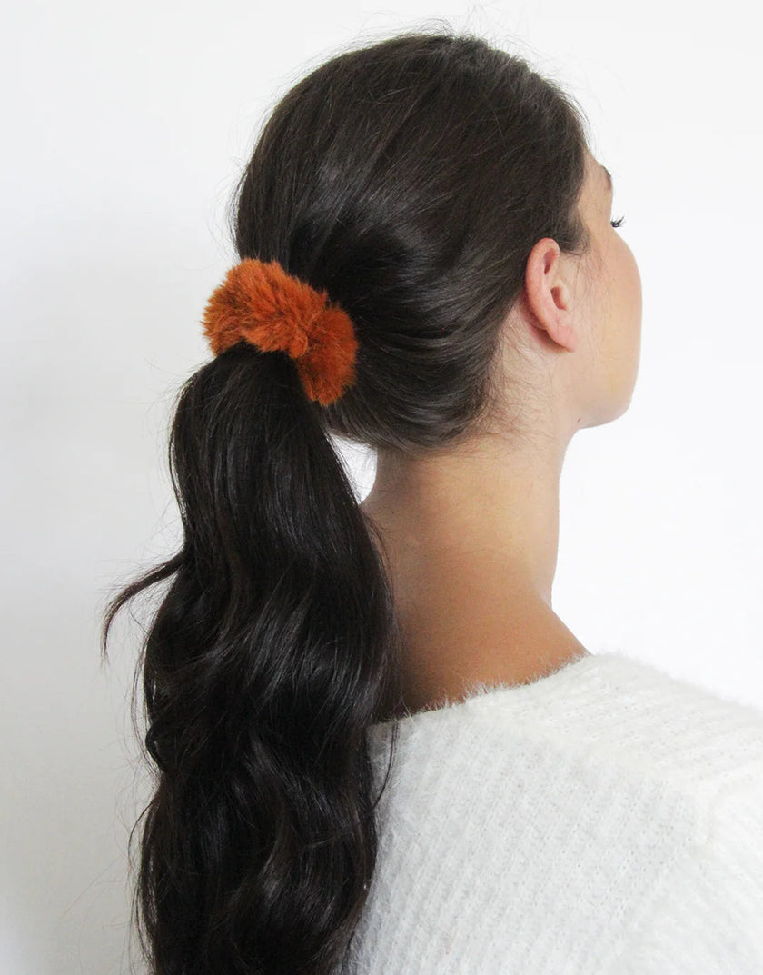 BANDED - Faux Fur Scrunchie - All Spice (4pk)