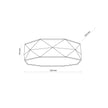 KANTOOR Beige Linen Flush Mount Light