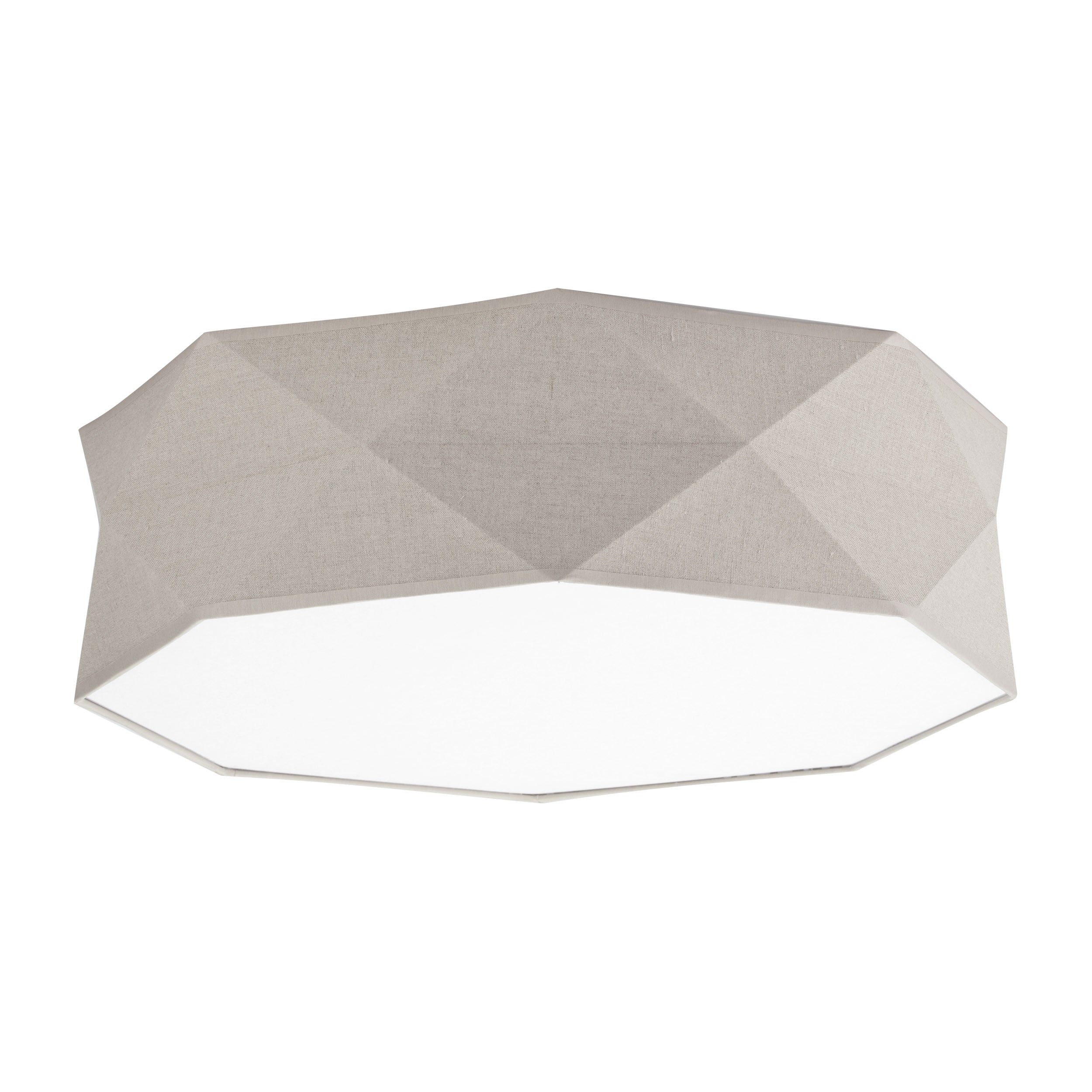 KANTOOR Beige Linen Flush Mount Light
