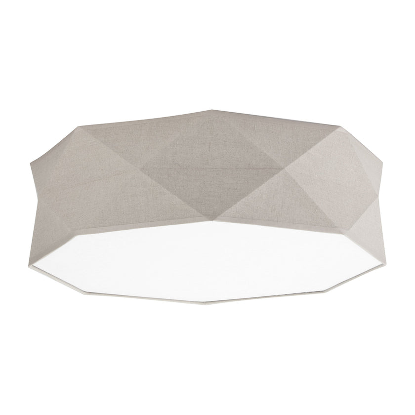 KANTOOR Beige Linen Flush Mount Light