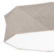 KANTOOR Beige Linen Flush Mount Light