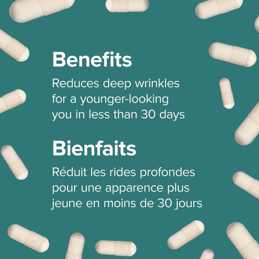 Webber Naturals Collagen30 Marine Bioelastin Peptides, 500 mg of Collactive Marine Collagen Peptide Complex Per Pill, 120 Capsules, Helps Reduce Deep Wrinkles and Joint Pain 🍁 All In One Marketplace Canada
