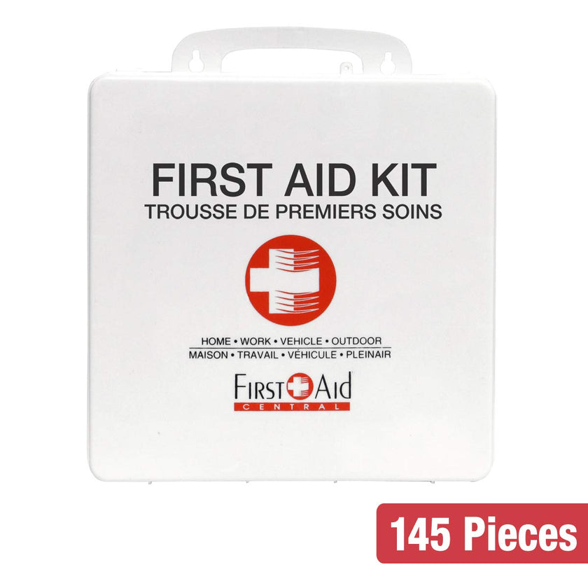 First Aid Central AZ-APFAKP All-Purpose Emergency First Aid Kit For Home, Work, and Travel, 145 Pieces 🍁 All In One Marketplace Canada