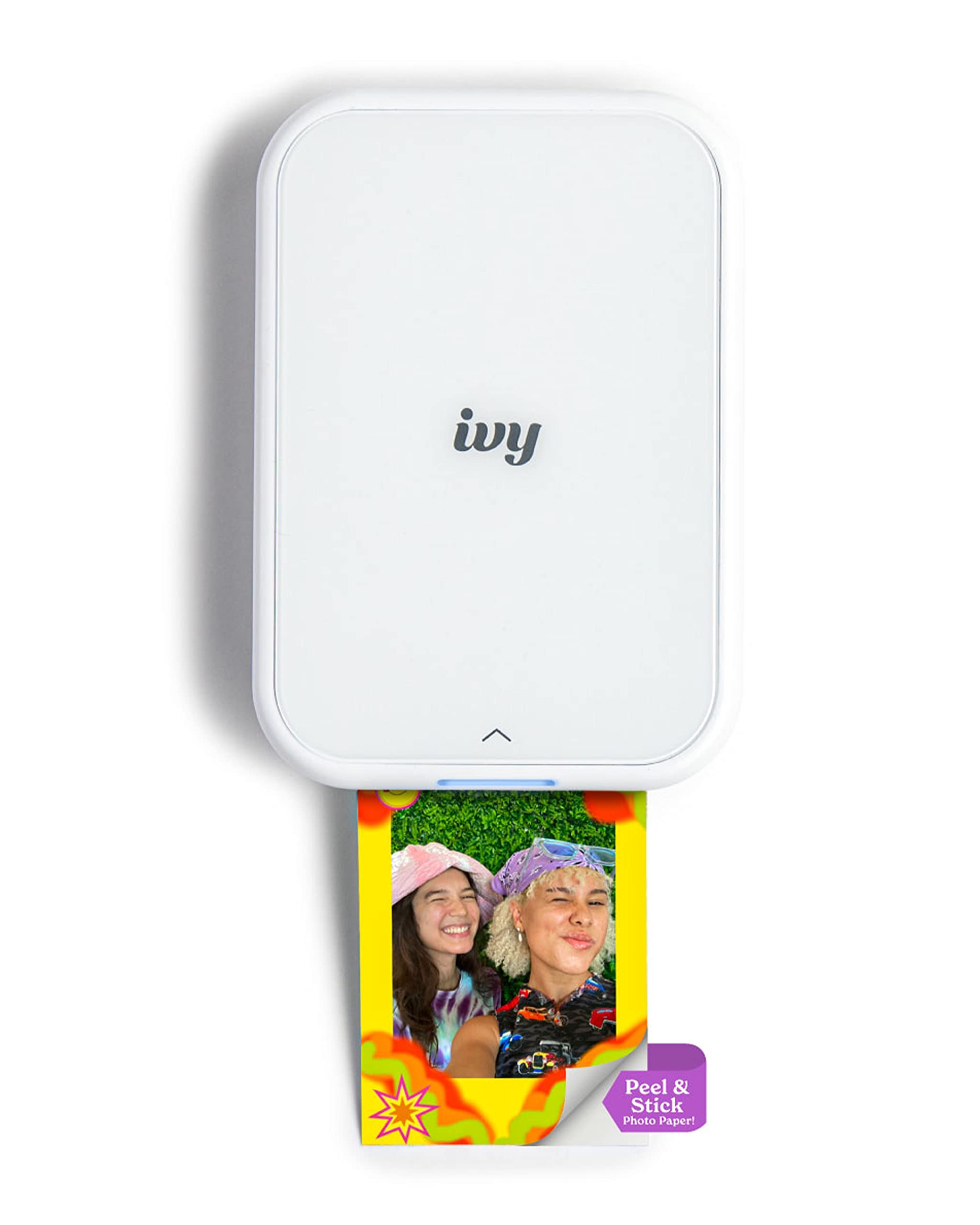 Canon Ivy 2 Mini Photo Printer (Pure White), Bluetooth Portable Smartphone Printer for iOS & Android, Bundle with 110 Zink Sticky-Back Photo Prints, LED Light Bar, Protective Case & USB Cable 🍁 All In One Marketplace Canada