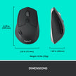 Logitech M720 Triathlon Multi-Device Wireless Mouse, Bluetooth, USB Unifying Receiver, 1000 DPI, 6 Programmable Buttons, 2-Year Battery, Compatible with Laptop, PC, Mac, iPadOS - Black 🍁 All In One Marketplace Canada