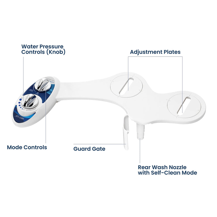 LUXE Bidet NEO 120 - Bidet Attachment for Toilet Seat, Blue 🍁 All In One Marketplace Canada
