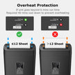 Bonsaii 12-Sheet Cross Cut Paper Shredder, 5.5 Gal Home Office Heavy Duty Shredder for Paper, Credit Card, Mail, Staples, with Transparent Window, High Security Level P-4 (C275-A) 🍁 All In One Marketplace Canada