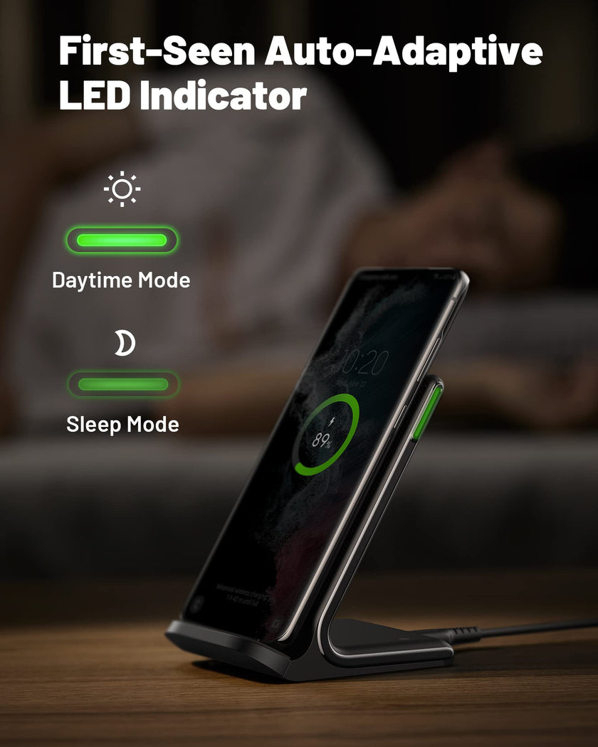 Wireless Charger, INIU [2 Pack] 15W Fast Wireless Charging Stand, Wireless Charging Station with Sleep-Friendly Adaptive Light for iPhone 17 16 15 14 13 12 Pro Max Samsung Galaxy S23 S22 🍁 All In One Marketplace Canada