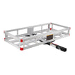 MaxxHaul 70108 49 Inch x 22.5 Inch Hitch Cargo Carrier - Trailer Hitch Mount Aluminum Cargo Carrier With High Side Rails For RV's, Trucks, SUV's, Vans, Cars With 2 Inch Hitch Receiver - 500-lb Load Capacity , Grey 🍁 All In One Marketplace Canada