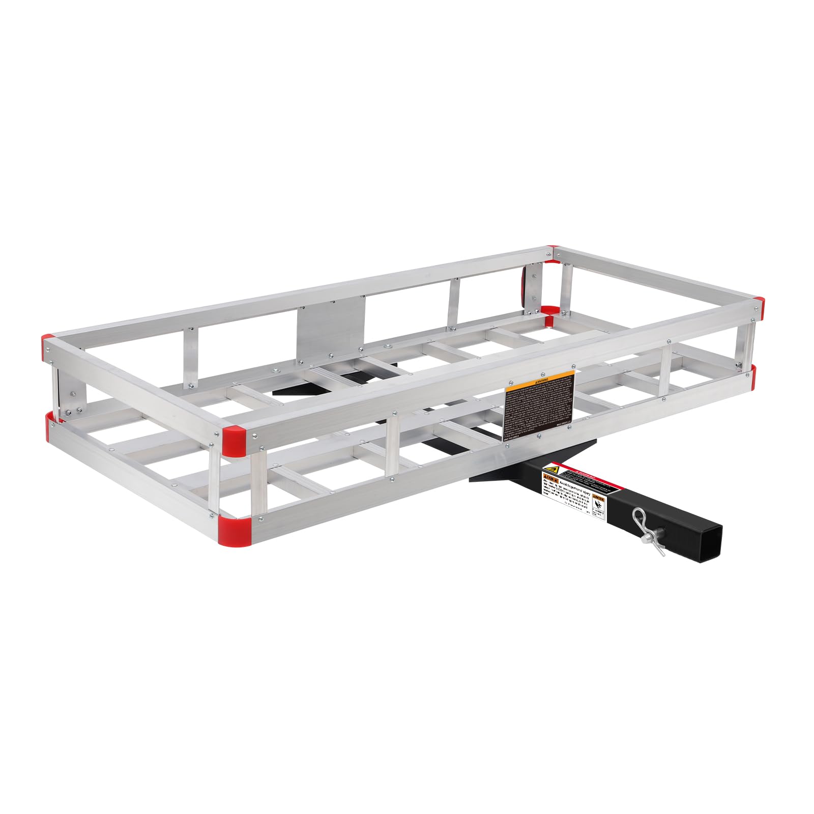 MaxxHaul 70108 49 Inch x 22.5 Inch Hitch Cargo Carrier - Trailer Hitch Mount Aluminum Cargo Carrier With High Side Rails For RV's, Trucks, SUV's, Vans, Cars With 2 Inch Hitch Receiver - 500-lb Load Capacity , Grey 🍁 All In One Marketplace Canada