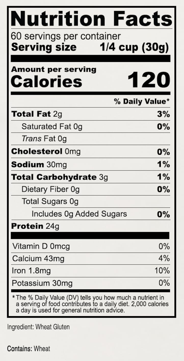 Anthony's Vital Wheat Gluten Powder, Non GMO, Vegan, High Protein, 1.81 Kilogram (Pack of 1) 🍁 All In One Marketplace Canada