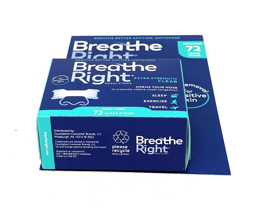 Breathe Right BR Clear Nasal Strips 72 Ct 🍁 All In One Marketplace Canada