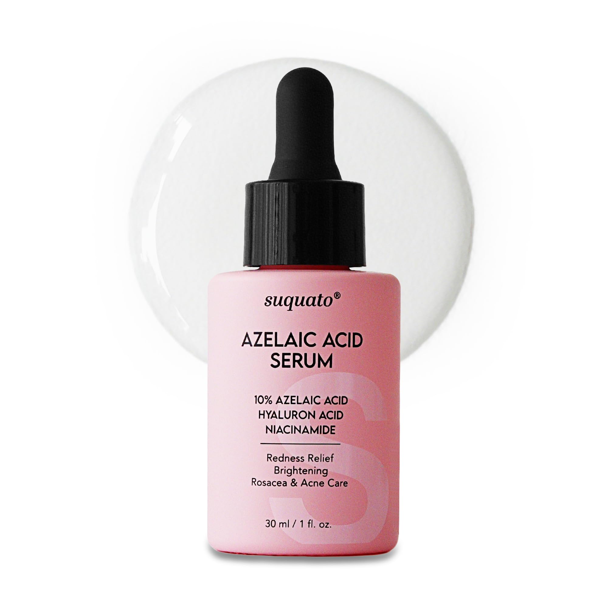 Suquato 10% Azelaic Acid Serum with Niacinamide & Hyaluronic Acid – Soothes Redness and Rosacea – Lightweight Face Serum for Even Tone (1 fl oz) 🍁 All In One Marketplace Canada
