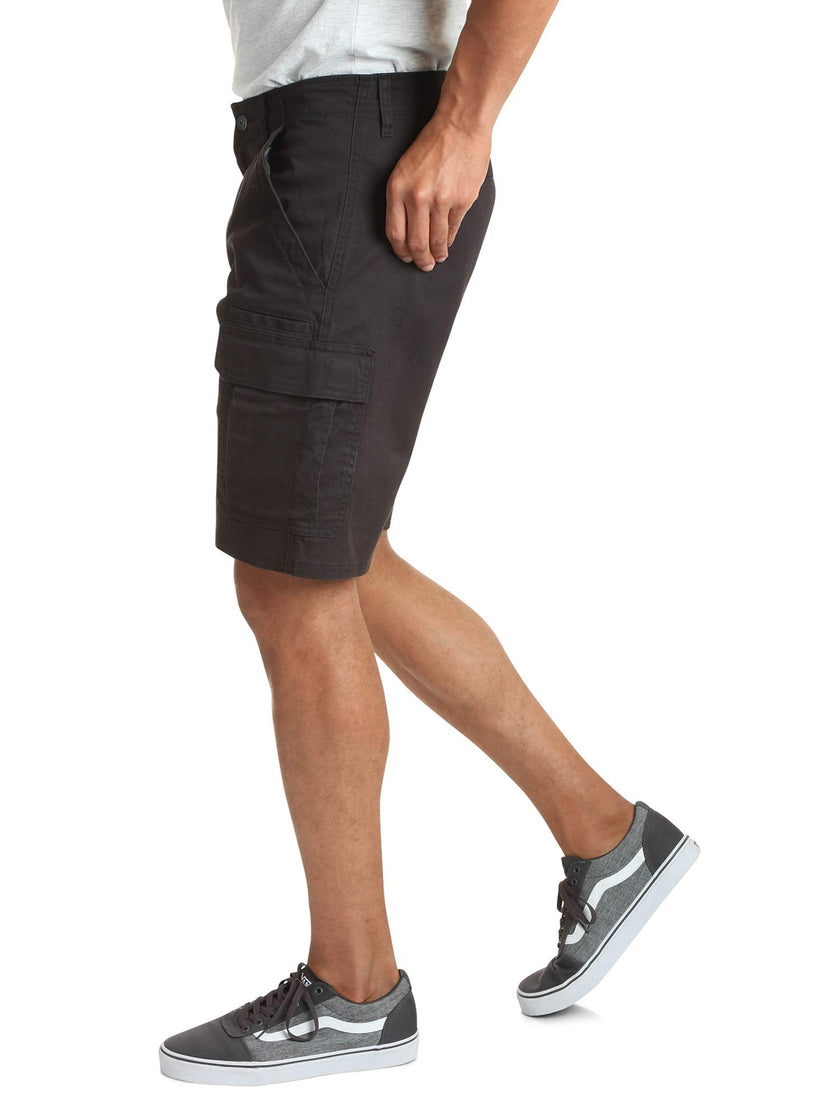 Wrangler Authentics Men's Classic Cargo Stretch Short, Black Twill, 34 🍁 All In One Marketplace Canada