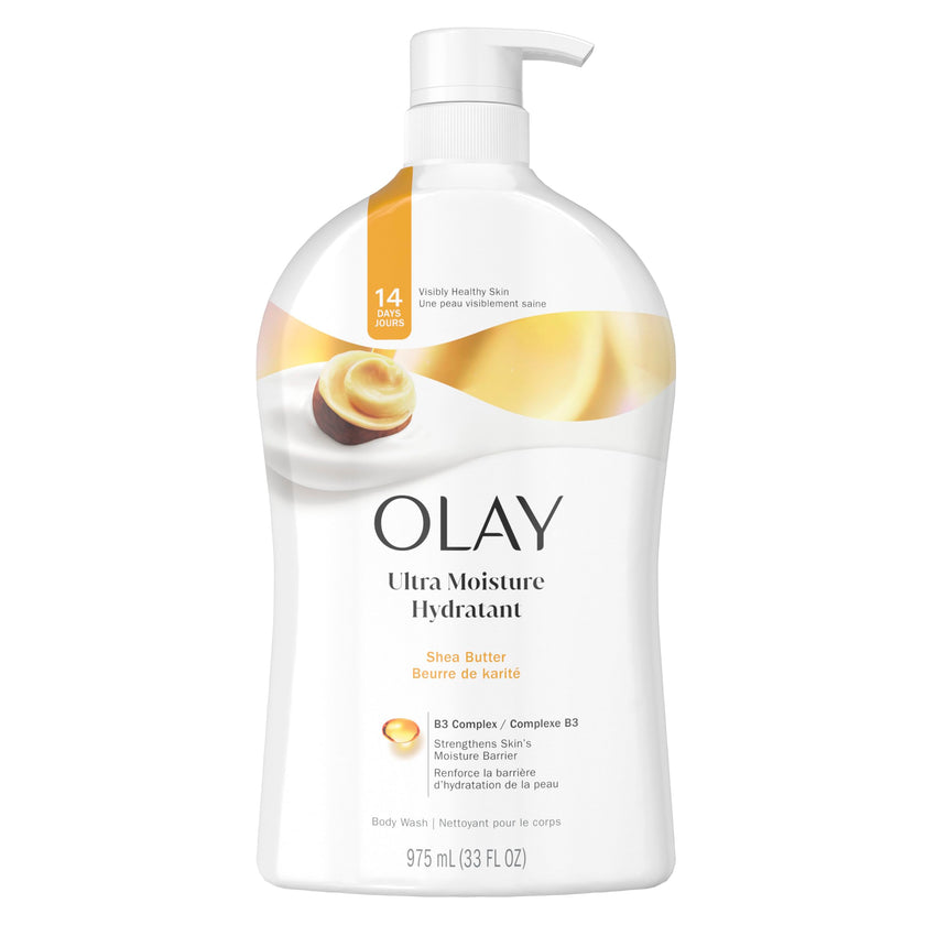 Olay Ultra Moisture Body Wash with Shea Butter, Free from Parabens, 975 ml 🍁 All In One Marketplace Canada