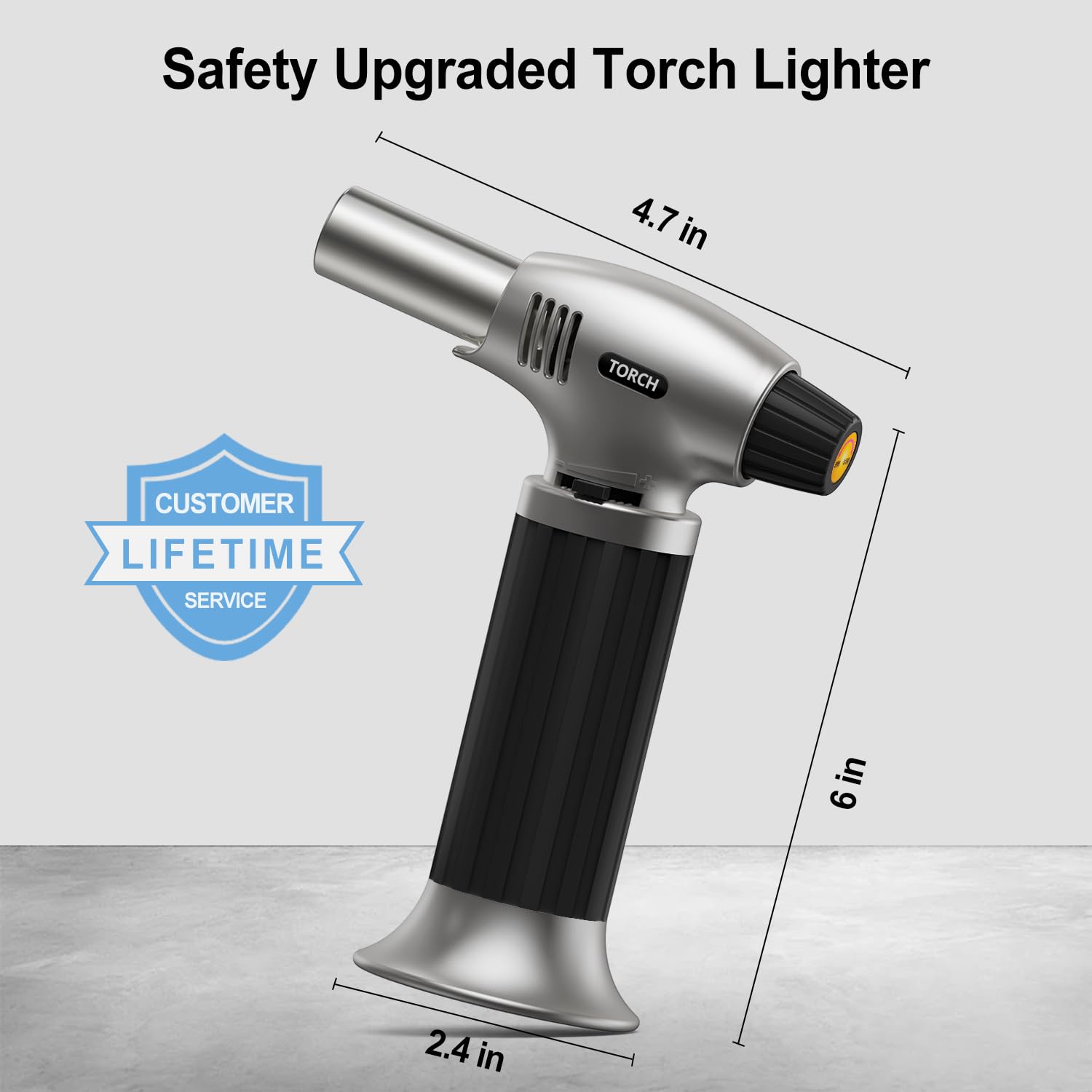 Sondiko Butane Torch, Refillable Kitchen Torch Lighter, Fit All Butane Tanks Blow Torch with Safety Lock and Adjustable Flame for Desserts, Creme Brulee, BBQ, and Baking—Butane Gas is Not Included 🍁 All In One Marketplace Canada