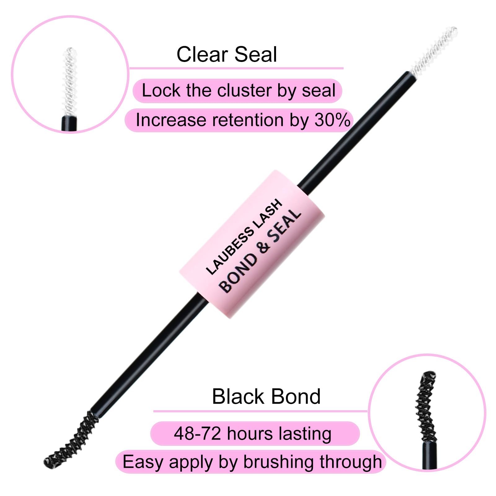 Lash Extension Kit 20D+40D Clusters With Bond and Seal - Waterproof DIY Eyelash Extension Set With Tweezers (Set 20D/40D-0.07D-9-16Mix) 🍁 All In One Marketplace Canada