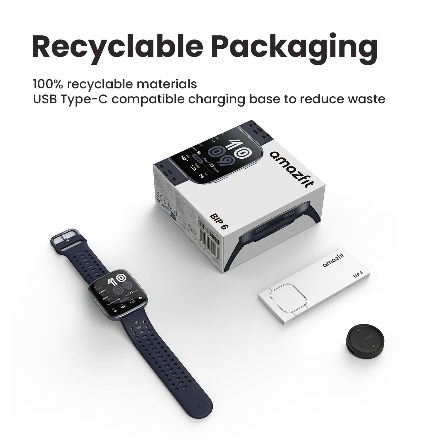 Amazfit Bip 6 Smart Watch 46mm, 14 Day Battery, 1.97