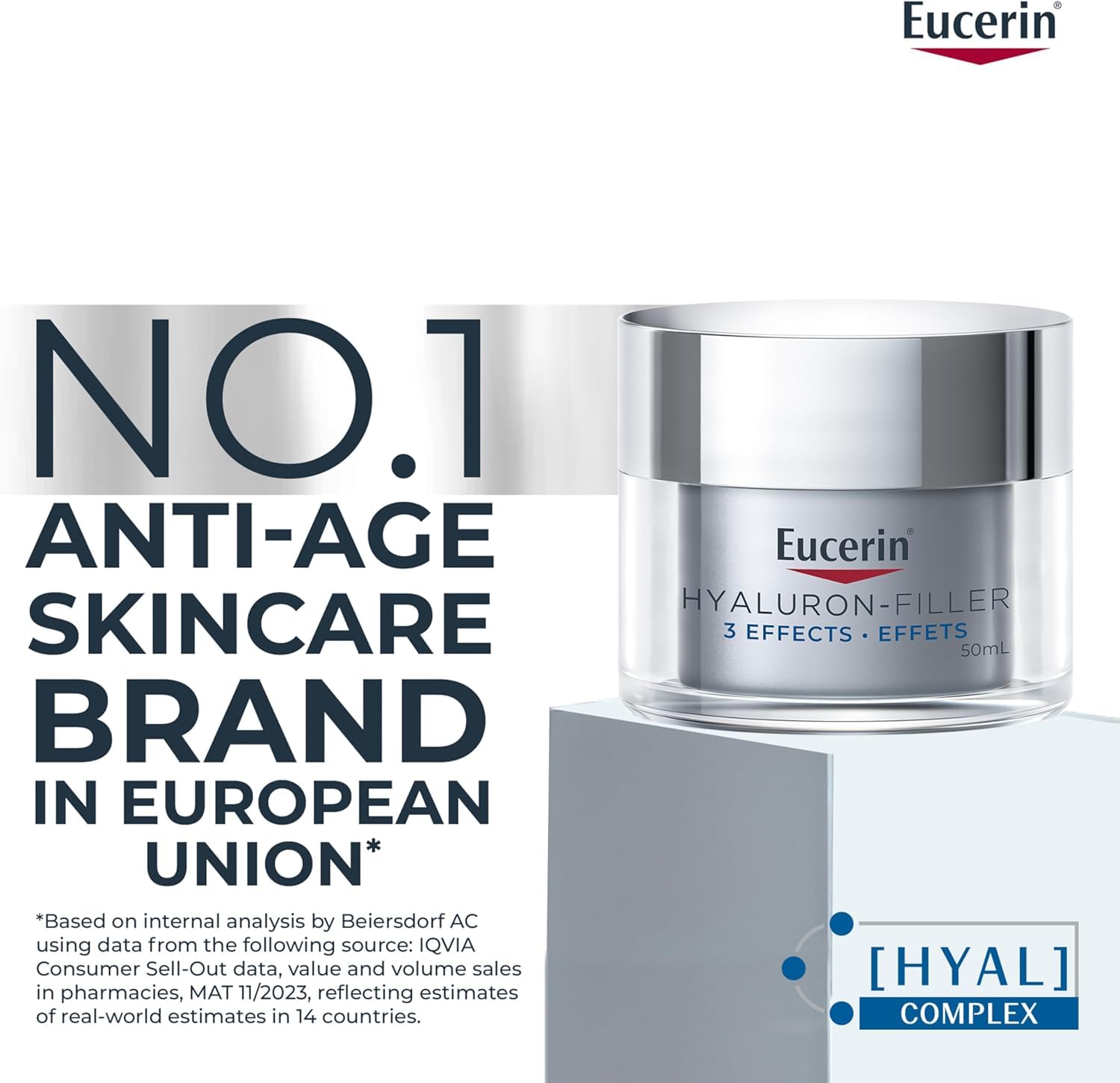 Eucerin Anti-Wrinkle Regenerating Face Night Cream, Hyaluronic Acid, 50mL 🍁 All In One Marketplace Canada