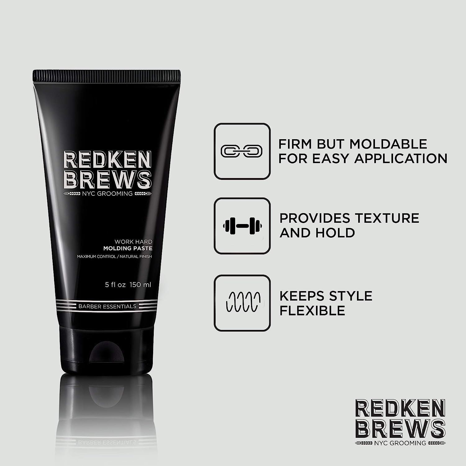Redken Brews Molding Paste Hair Styling, 150mL 🍁 All In One Marketplace Canada